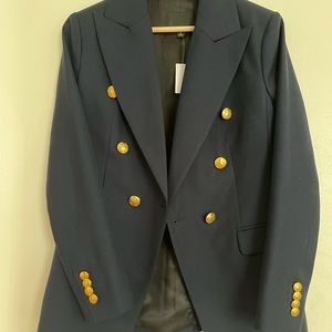 Banana Republic double breasted blazer, navy, size 2